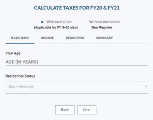 Income tax Calculation 2020-21