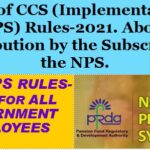 Rule 6 of CCS (Implementation of NPS) Rules-2021. About Contribution by the Subscriber to the NPS.