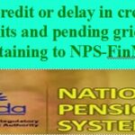 Non-credit or delay in credit of NPS units