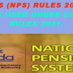 forms used under ccs nps rules 2021