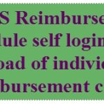 ECHS Reimbursement Module self login and upload of individual reimbursement claim.