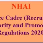 Finance Cadre (Recruitment Seniority and Promotion) Regulations 2020-nhai