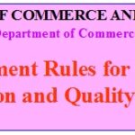 Recruitment Rules for Director (Inspection and Quality Control)